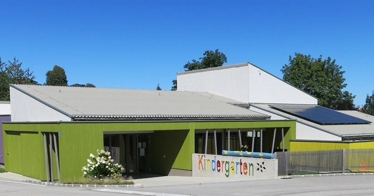 Das Gebäude des Kindergartens